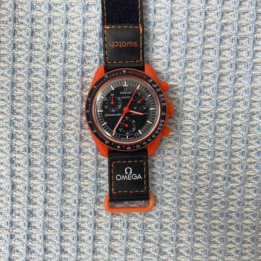 🔥Swatch x Omega Earth Lava Chronograph | Volcano Dial Tribute